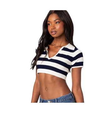 Skai knitted crop top