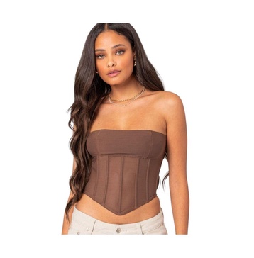 Women's Evangeline Sheer Mesh Corset Top