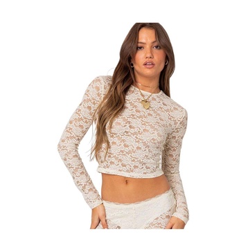 Women's Estella sheer lace top