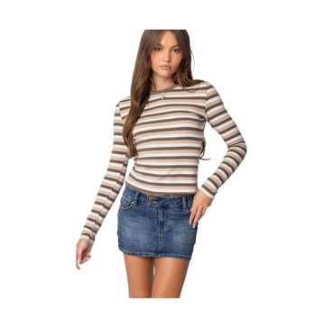 Women's Sivan Striped Long Sleeve T Shirt