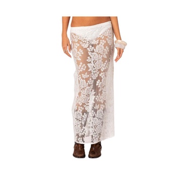 Women's Bess Sheer Lace Maxi Skirt