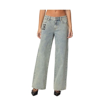 Women's 16 Vintage Acid Wash Jeans