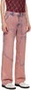 Pink Coated Jeans