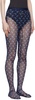 Navy Moon Printed Mesh Tights