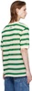 Green & White Striped T-Shirt