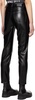 Black Sonya Faux-Leather Trousers