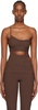 Brown One-Shoulder Tank Top