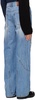 Blue Panel Carpenter Wide-Leg Jeans