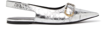 Voyou flat slingbacks in laminated leather