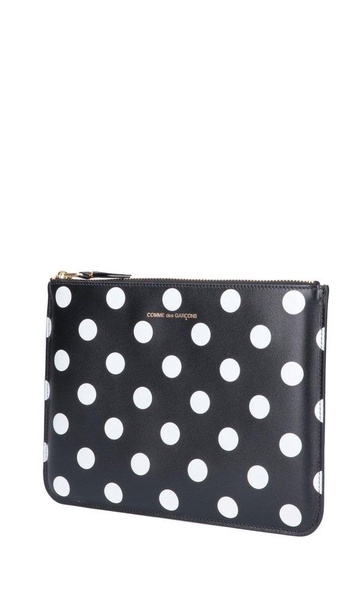 Comme des Garçons Wallet Polka Dot Clutch Bag