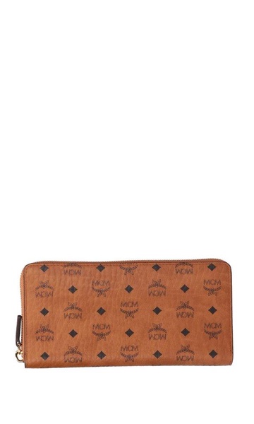 MCM Visetos Zip Around Wallet