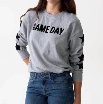 game day sweatshirt in smoke