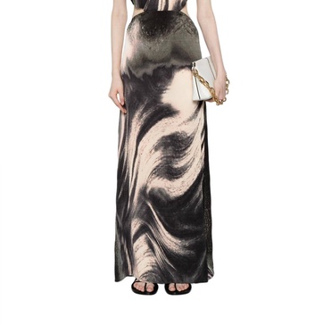 julius halter neck maxi dress in black