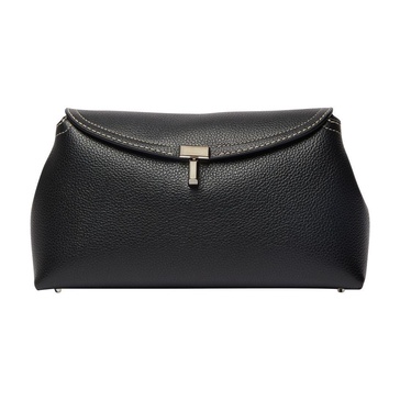 T-Lock leather clutch bag