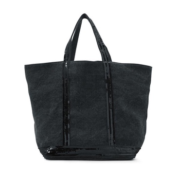 Linen M cabas tote