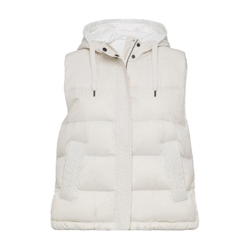 padded hooded gilet