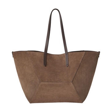 Softy Velour suede tote bag