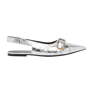 Voyou flat slingbacks in laminated leather