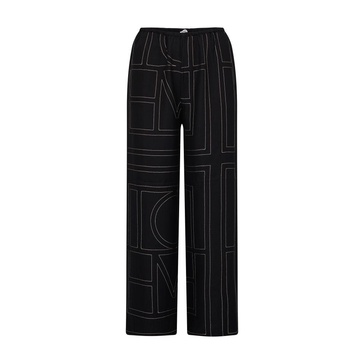 Monogram pyjama silk pants