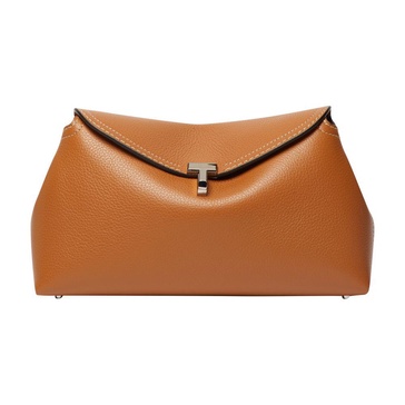 T-Lock leather clutch bag