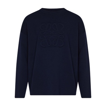 Sweatshirt with debossed Anagram logo