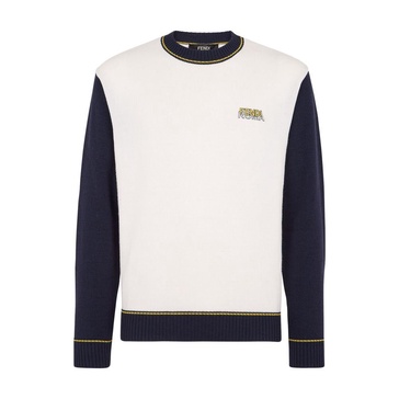 Long-sleeved, crew-neck pullover