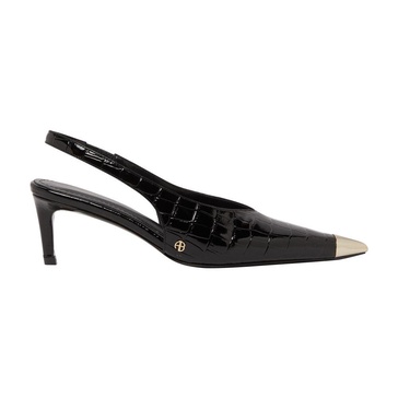 Nina pumps with metal toe cap