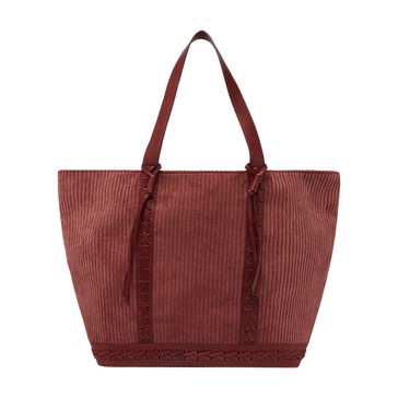 Corduroy L cabas tote