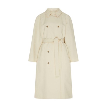 Kamina long cotton trench coat