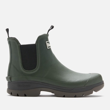 Barbour Men's Nimbus Rubber Chelsea Boots - Olive - UK 8