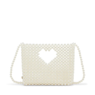 Betsey Johnson Gossip Pearl Top Handle Crossbody Bag