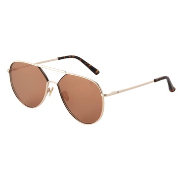 Frye Evie Women's Aviator Sunglasses, Gold, 60mm