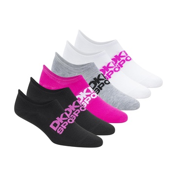 DKNY Women's 6 Pack Sport Lightweight Liner Socks