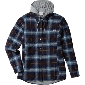 Dickies Size Women’s Plus Flannel Hooded Shirt Jacket