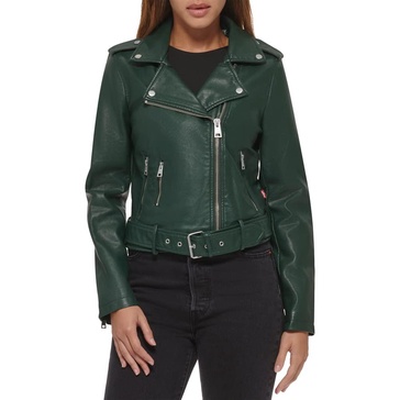 Levi's Women's Belted Faux Leather Moto Jacket (Regular & Plus Size)