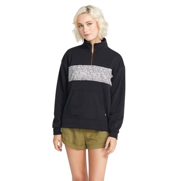 Volcom Women's Stone Stacked Mock Neck Quarter Zip