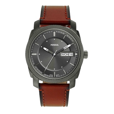 Fossil Machine Men's Watch with Stainless Steel or Leather Band, Chronograph or Analog Watch Display