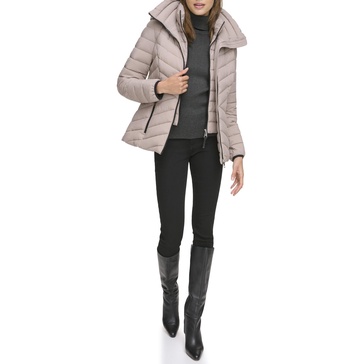 DKNY Women's Short Puffer Coat