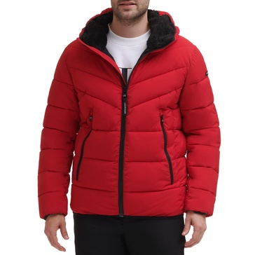 Calvin Klein Men's Snap Front Puffer Jacket