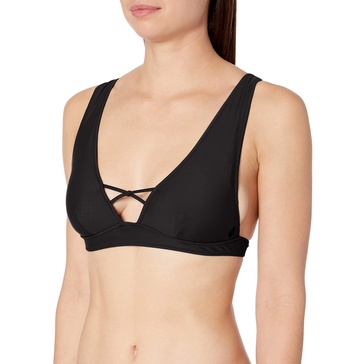 Volcom Women's Simply Solid Halter Bikini Top (Regular & Plus Size)