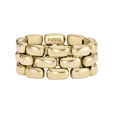 Fossil Women's Plated Stainless Steel Ring