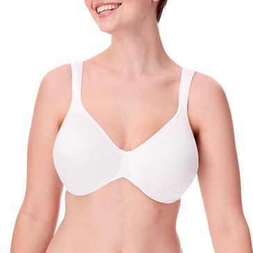 Bali Live It Up Underwire Bra, Seamless Shapewear Bra with Cushioned Straps, Full-Coverage T-Shirt Bra for Everyday Wear