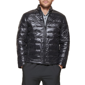 DKNY Men's Perlized Lightweight Quilted Puffer Jacket