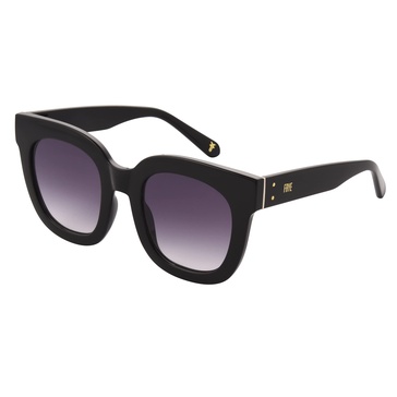 Frye Women's Casey Square Sunglasses, Black, 51 mm