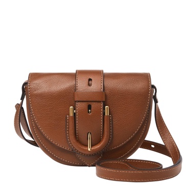 Fossil Women's Harwell Leather Small Flap Crossbody Purse Handbag for Women