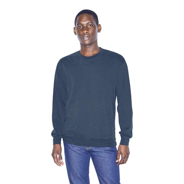 American Apparel Men's French Terry Long Sleeve Crewneck Pullover