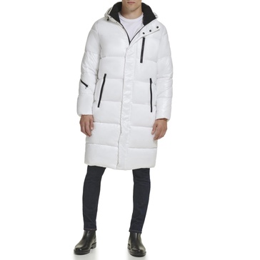 Hooded Longline Puffer Jacket