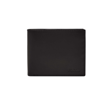 Fossil Men's Derrick Leather RFID-Blocking Large Bifold with Coin Pocket Wallet for Men