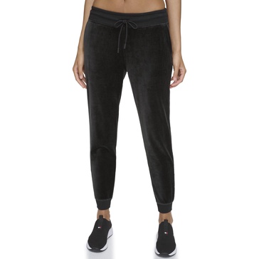 Tommy Hilfiger Women's Drawcord Waist Easy Fit Velour Jogger