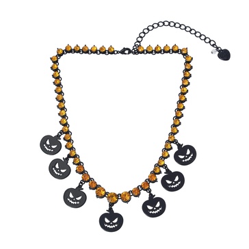 Betsey Johnson Pumpkin Cat Pendant Necklace